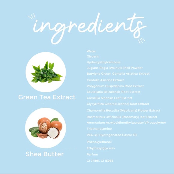 NWT Glow on 5th Beauty Hand + Body Scrub Shea Butter Green Tea Extract Skincare - Picture 3 of 9